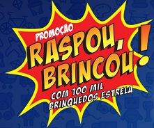 www.estrela.com.br/raspou-brincou, Promoção Estrela Raspou Brincou