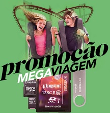 www.megaviagemkingston.com.br, Promoção Mega Viagem Kingston