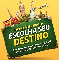 www.promocaoescolhaseudestino.com.br, Promoção Lubrax+ Escolha Seu Destino