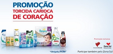 www.torcidacariocadecoracao.com.br, Promoção Supermercado Zona Sul e P&G