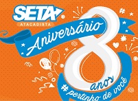 www.aniversarioseta.com.br, Promoção Aniversário 8 anos Seta Atacadista