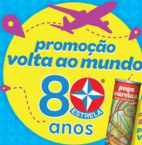 www.estrela.com.br/voltaaomundo, Promoção volta ao mundo Estrela 80 Anos