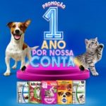 www.1anopornossaconta.com.br, Promoção 1 ano por nossa conta - Sachês Pedigree e Whiskas