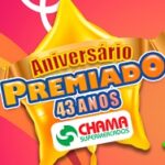 www.grupochama.com.br/aniversario43anos, Promoção aniversário Chama Supermercados 43 anos